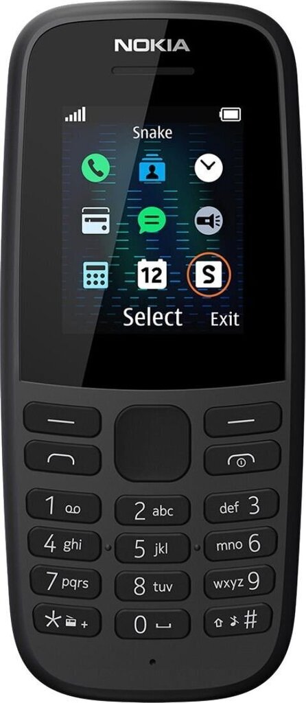 Nokia 16KIGB01A08 Dual SIM, musta hinta ja tiedot | Matkapuhelimet | hobbyhall.fi