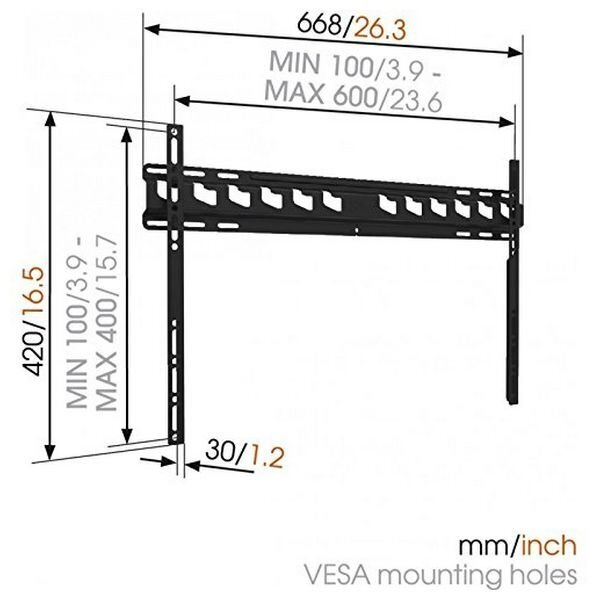 TV kiinnike Vogelin MA4000 40"-80" hinta ja tiedot | TV-seinätelineet | hobbyhall.fi