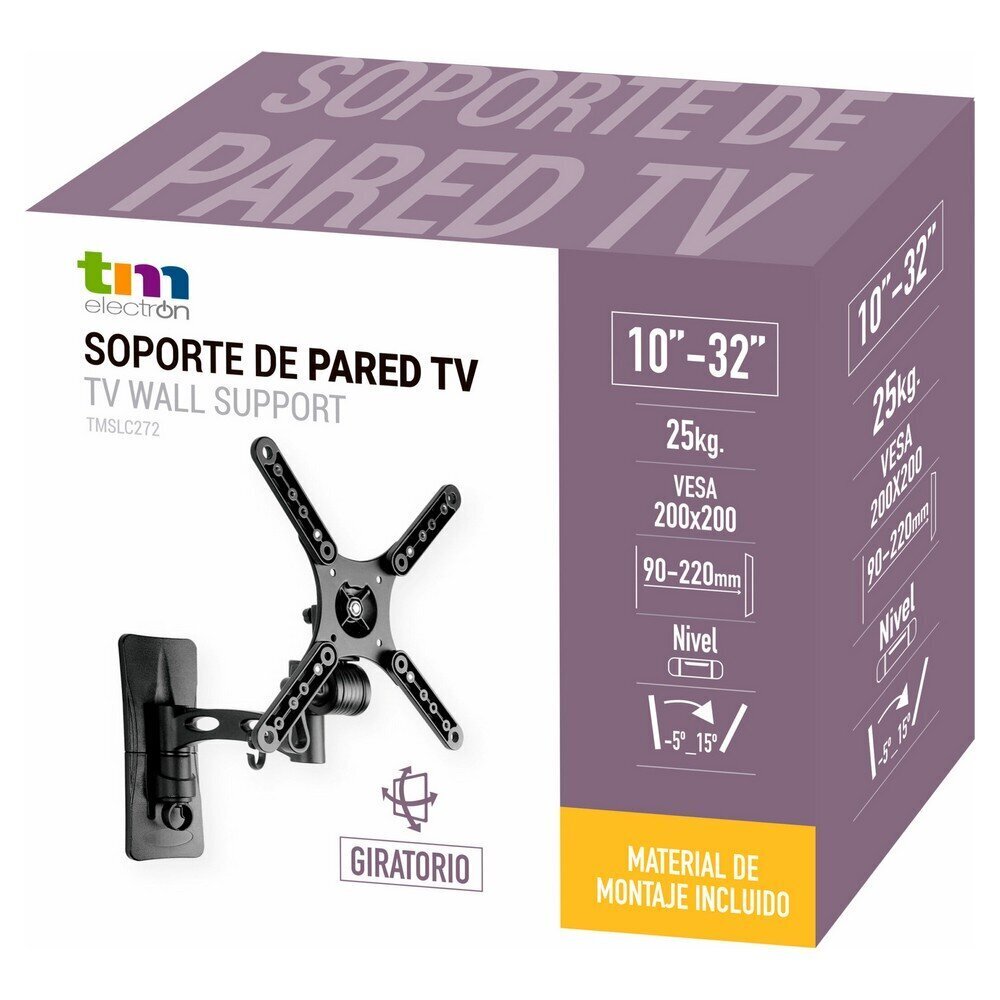 TV-pidike TM Elektron, 25 kg, 10"-32" hinta ja tiedot | TV-seinätelineet | hobbyhall.fi