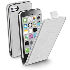 Kotelo Cellular iPhone 5C, läpällinen (magneetilla), valkoinen hinta ja tiedot | Puhelimen kuoret ja kotelot | hobbyhall.fi