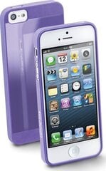 Puhelinkotelo Cellular iPhone 5/SE, kuminen, ohut, violetti hinta ja tiedot | Puhelimen kuoret ja kotelot | hobbyhall.fi