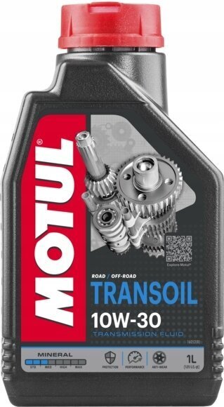 Öljy kaksitahtisille moottoripyörän vaihteistoille Motul, 10W30, 1 l hinta ja tiedot | Voiteluöljyt ja -nesteet | hobbyhall.fi