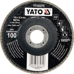 Metalli hiomalaikka Yato YT-83273, 125* 22,2 mm, P60. hinta ja tiedot | Hiomakoneet | hobbyhall.fi