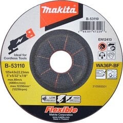 Makita Hiomalaikka 125 x 4 metalli / RST (Inox) B-53110 hinta ja tiedot | Hiomakoneet | hobbyhall.fi