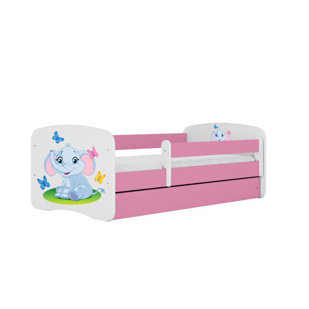 Bed Babydreams, pinkki, 180x80, laatikolla. hinta ja tiedot | Sängyt | hobbyhall.fi