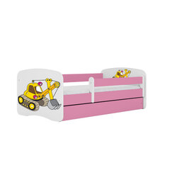 Babydreams sänky, vaaleanpunainen, 140x70, vetolaatikolla. hinta ja tiedot | Sängyt | hobbyhall.fi