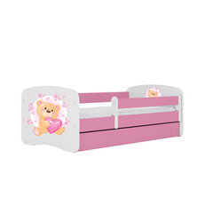 Babydreams sänky, vaaleanpunainen, 140x70, vetolaatikolla. hinta ja tiedot | Sängyt | hobbyhall.fi