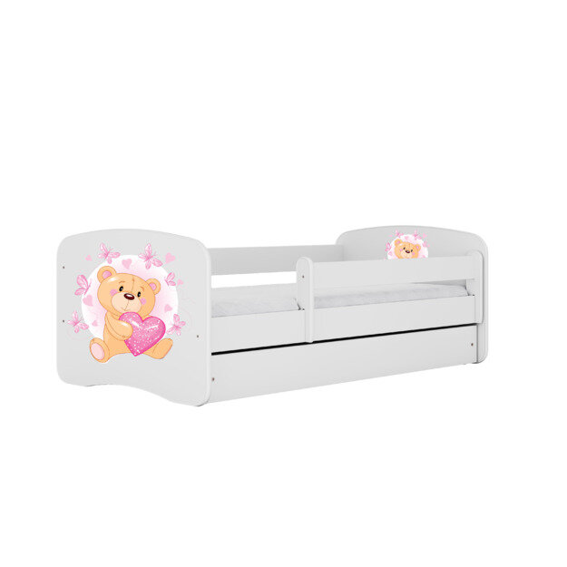 Bed Babydreams, valkoinen, 160x80, laatikolla. hinta ja tiedot | Sängyt | hobbyhall.fi