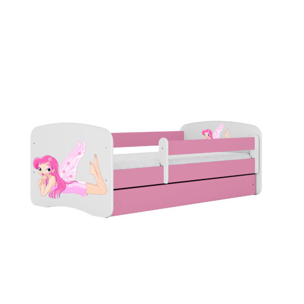 Bed Babydreams, pinkki, 180x80, laatikolla. hinta ja tiedot | Sängyt | hobbyhall.fi