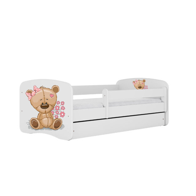 Sänky Babydreams, valkoinen, 140x70, laatikolla. hinta ja tiedot | Sängyt | hobbyhall.fi