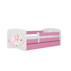 Bed Babydreams, vaaleanpunainen, 140x70, laatikolla. hinta ja tiedot | Sängyt | hobbyhall.fi