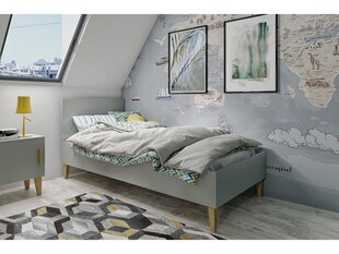 Sänky, harmaa, 180x80. hinta ja tiedot | Sängyt | hobbyhall.fi