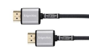 Kruger & Matz HDMI / HDMI, 1,8 m hinta ja tiedot | Kaapelit ja adapterit | hobbyhall.fi