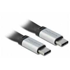 Delock USB-C-kaapeli - USB-C - USB-C, 22 cm hinta ja tiedot | Kaapelit ja adapterit | hobbyhall.fi
