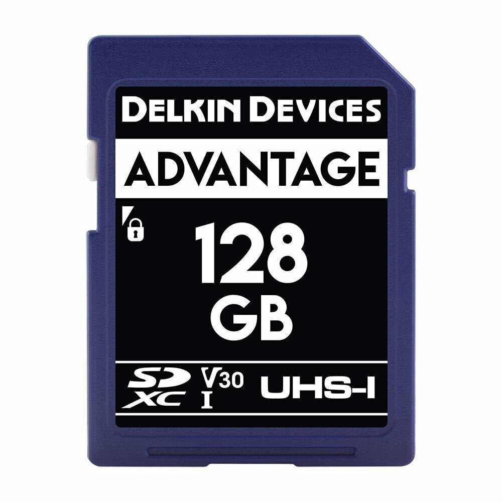 DELKIN SD ADVANTAGE 660X UHS-I U3 (V30) R90 / W90 128GB. hinta ja tiedot | Kameran muistikortit | hobbyhall.fi