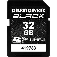 Delkin Devices 32GB MUSTA UHS SDHC -muistikortti. hinta ja tiedot | Kameran muistikortit | hobbyhall.fi