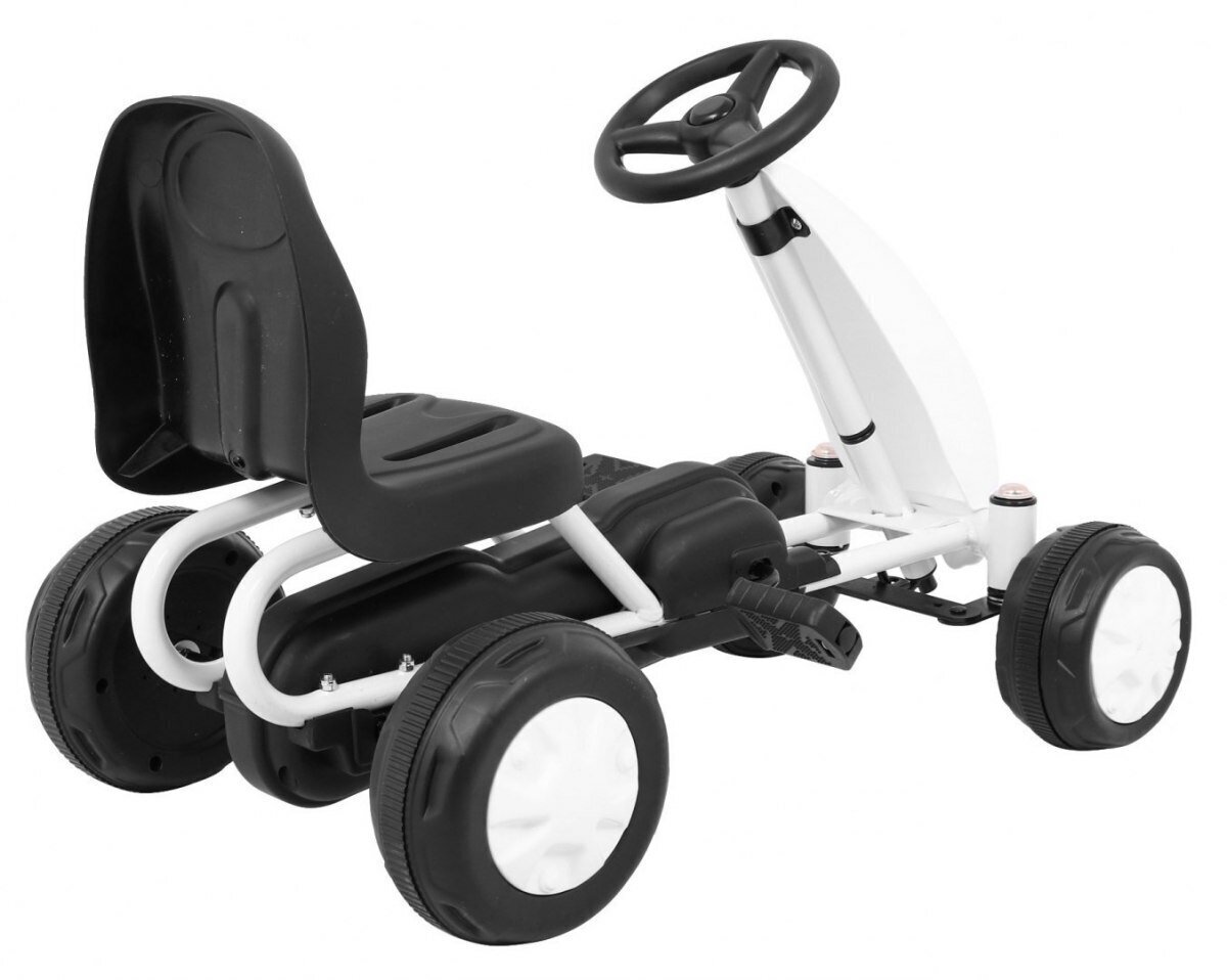 Go-kart for the Youngest -päälle istuttava auto lapsille, valkoinen hinta ja tiedot | Poikien lelut | hobbyhall.fi