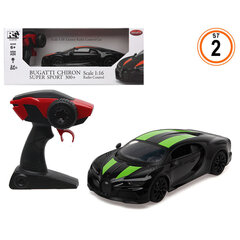 Bugatti kauko-ohjattava auto, 1:16, musta / vihreä hinta ja tiedot | BigBuy Kids Lelut | hobbyhall.fi