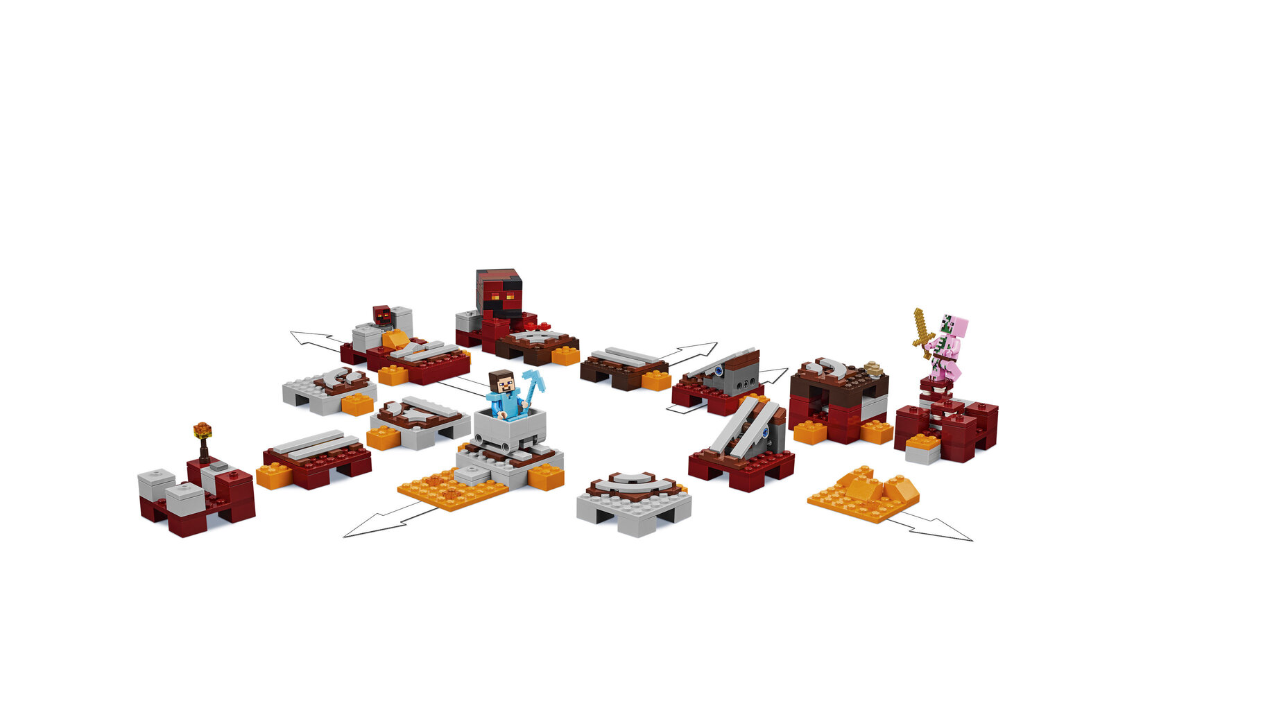 21130 LEGO® Minecraft Hornarautatie hinta ja tiedot | LEGOT ja rakennuslelut | hobbyhall.fi