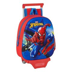 Spiderman 3D-koululaukku pyörillä hinta ja tiedot | Koulureput ja -laukut | hobbyhall.fi