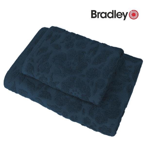 Bradley kuvioitu froteepyyhe, sininen, 70 x 140 cm hinta ja tiedot | Pyyhkeet | hobbyhall.fi