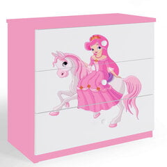 Lipasto Babydreams - Prinsessa hevosella, vaaleanpunainen--. hinta ja tiedot | Lipastot | hobbyhall.fi