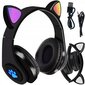 Laadukkaat langattomat Cat Ears -kuulokkeet, musta hinta ja tiedot | Kuulokkeet | hobbyhall.fi