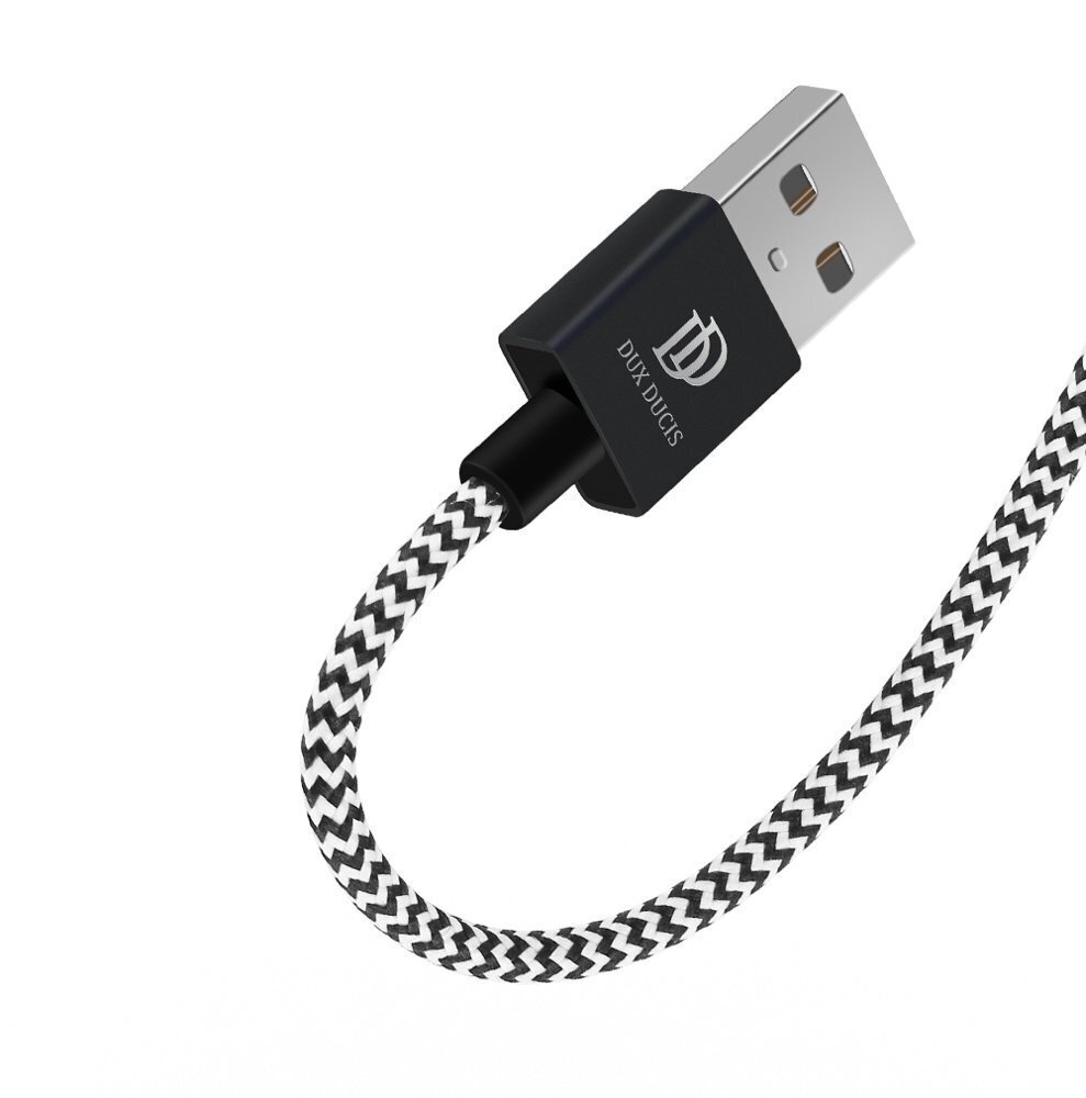 Dux Ducis K ONE Sarja USB/Micro USB kaapeli 2.1A 2M musta hinta ja tiedot | Puhelinkaapelit | hobbyhall.fi