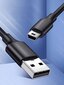 Ugreen USB - mini-USB-kaapeli 480 Mbps 3 m musta (US132 10386). hinta ja tiedot | Puhelinkaapelit | hobbyhall.fi