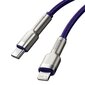 Baseus Cafule Series Metal Data USB Type C - Lightning-kaapelin virtalähde 20 W 2 m violetti (CATLJK-B05) hinta ja tiedot | Puhelinkaapelit | hobbyhall.fi