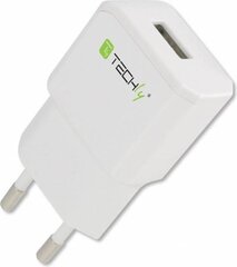 Techly laturi USB 5V 2.1A, valkoinen hinta ja tiedot | Puhelimen laturit | hobbyhall.fi