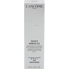 Lancome Teint Miracle kosteuttava meikkivoide Natural Healthy Look SPF 15, 045 Sable Beige, 30 ml hinta ja tiedot | Meikkivoiteet ja puuterit | hobbyhall.fi
