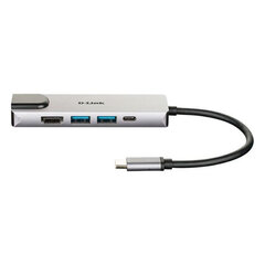 D-Link USB C - HDMI-keskitin. hinta ja tiedot | Adapterit | hobbyhall.fi