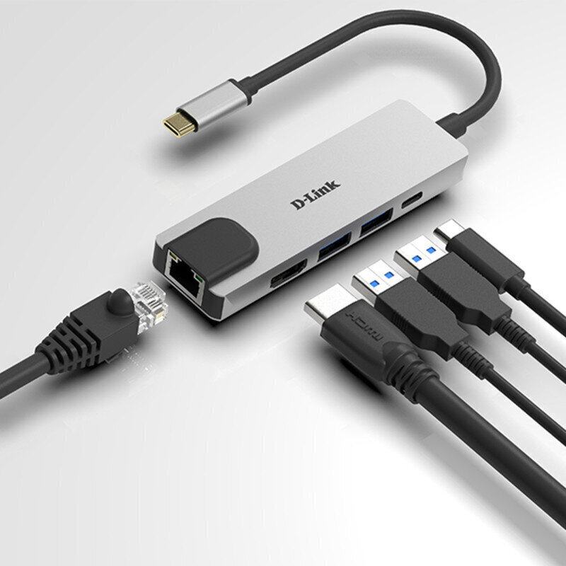 D-Link USB C - HDMI-keskitin. hinta ja tiedot | Adapterit | hobbyhall.fi