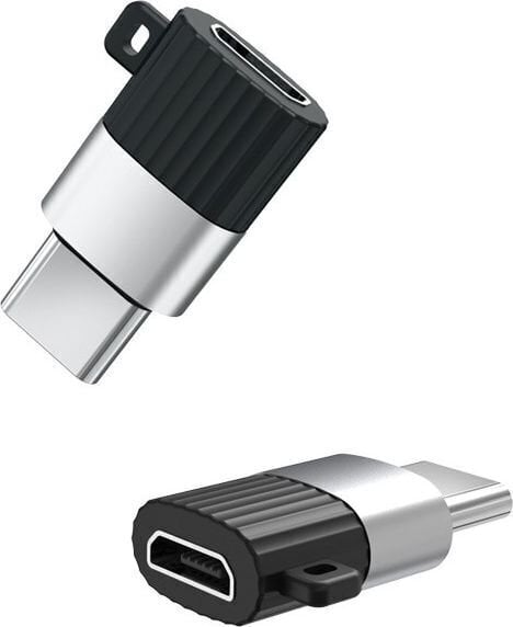 USB-sovitin TelForceOne XO NB149-A micro-USB - USB-C hinta ja tiedot | Adapterit | hobbyhall.fi