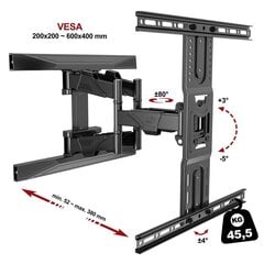 Tv-teline NB P6 45’'-75'' VESA 60 cm * 40 cm hinta ja tiedot | NB Kodinkoneet ja kodinelektroniikka | hobbyhall.fi