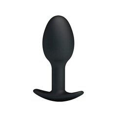 Anustappi Pretty Love Silicone Drop Shape Black (Ø 3,2 cm) hinta ja tiedot | Anaalilelut | hobbyhall.fi