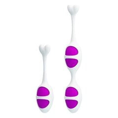 Kegel Miu Miu Pretty Love White Purple Silicone -harjoituslaite (Ø 3,7 cm) hinta ja tiedot | Geishakuulat | hobbyhall.fi