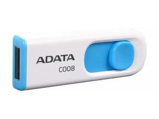 ADATA C008 32 GB, USB 2.0, White hinta ja tiedot | Muistitikut | hobbyhall.fi