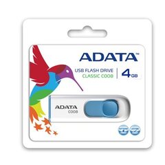 ADATA C008 32 GB, USB 2.0, White hinta ja tiedot | Muistitikut | hobbyhall.fi