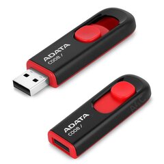 Muistitikku A-data C008 64GB, USB 2.0, musta/punainen hinta ja tiedot | Muistitikut | hobbyhall.fi
