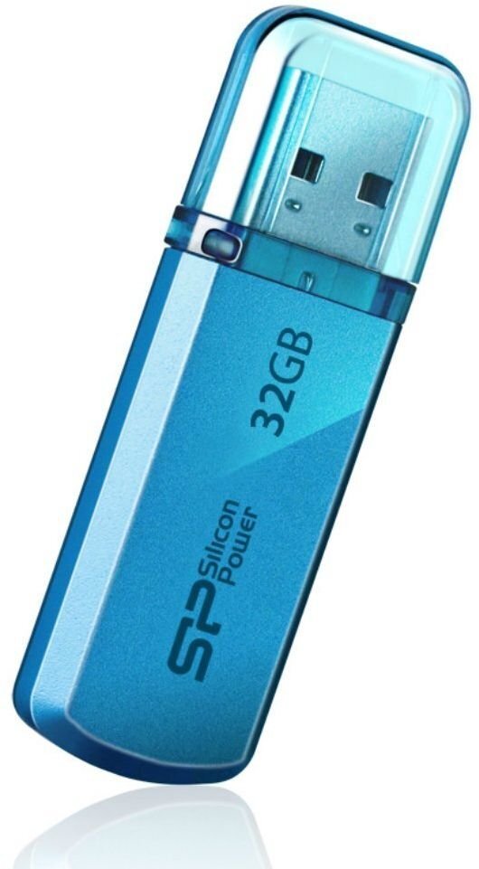 Silicon Power -muisti USB Helios 101 32GB USB 2.0 Blue hinta ja tiedot | Muistitikut | hobbyhall.fi