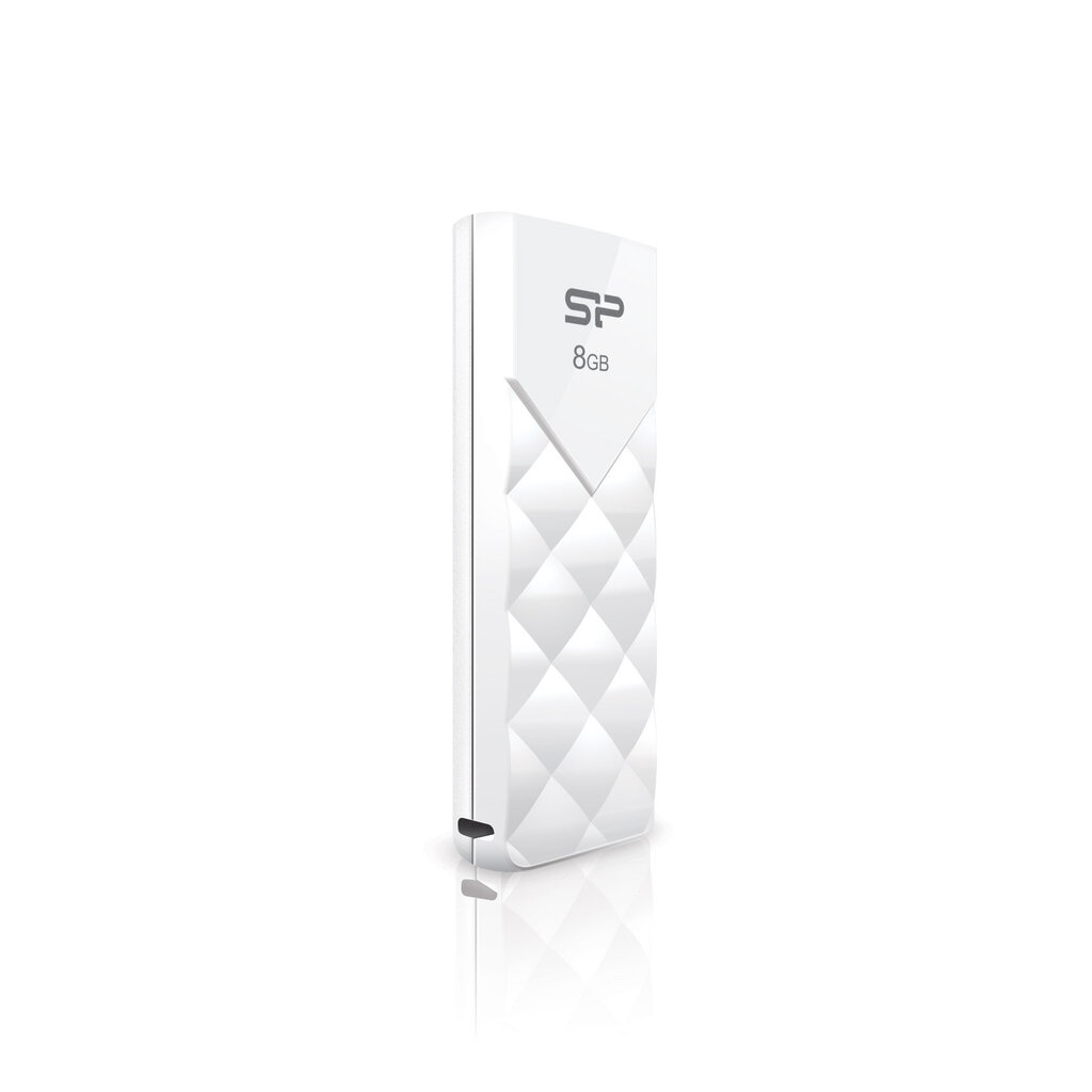 Silicon Power -muisti USB Ultima U03 8GB USB 2.0 White hinta ja tiedot | Muistitikut | hobbyhall.fi