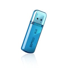 Silicon Power -muisti USB Helios 101 8GB USB 2.0 Blue hinta ja tiedot | Muistitikut | hobbyhall.fi