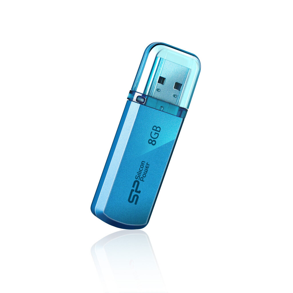 Silicon Power -muisti USB Helios 101 8GB USB 2.0 Blue hinta ja tiedot | Muistitikut | hobbyhall.fi