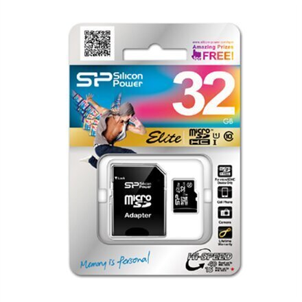 SILICON POWER 8GB, MICRO SDHC UHS-I, CLASS 10 WITH SD ADAPTER, SDR 50 mode (DDR 50), retail hinta ja tiedot | Muistitikut | hobbyhall.fi