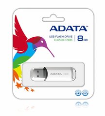 Muistitikku A-data C906 32GB, USB 2.0, valkoinen hinta ja tiedot | Muistitikut | hobbyhall.fi