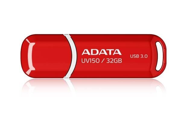 Muistitikku A-data UV150 32GB, USB 3.0, punainen hinta ja tiedot | Muistitikut | hobbyhall.fi