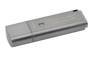 MEMORY DRIVE FLASH USB3 16GB/LOCKER+G3 DTLPG3/16GB KINGSTON hinta ja tiedot | Muistitikut | hobbyhall.fi