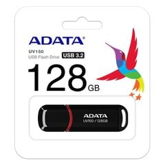 Muistitikku A-data UV150 128GB, USB 3.0, musta hinta ja tiedot | Muistitikut | hobbyhall.fi